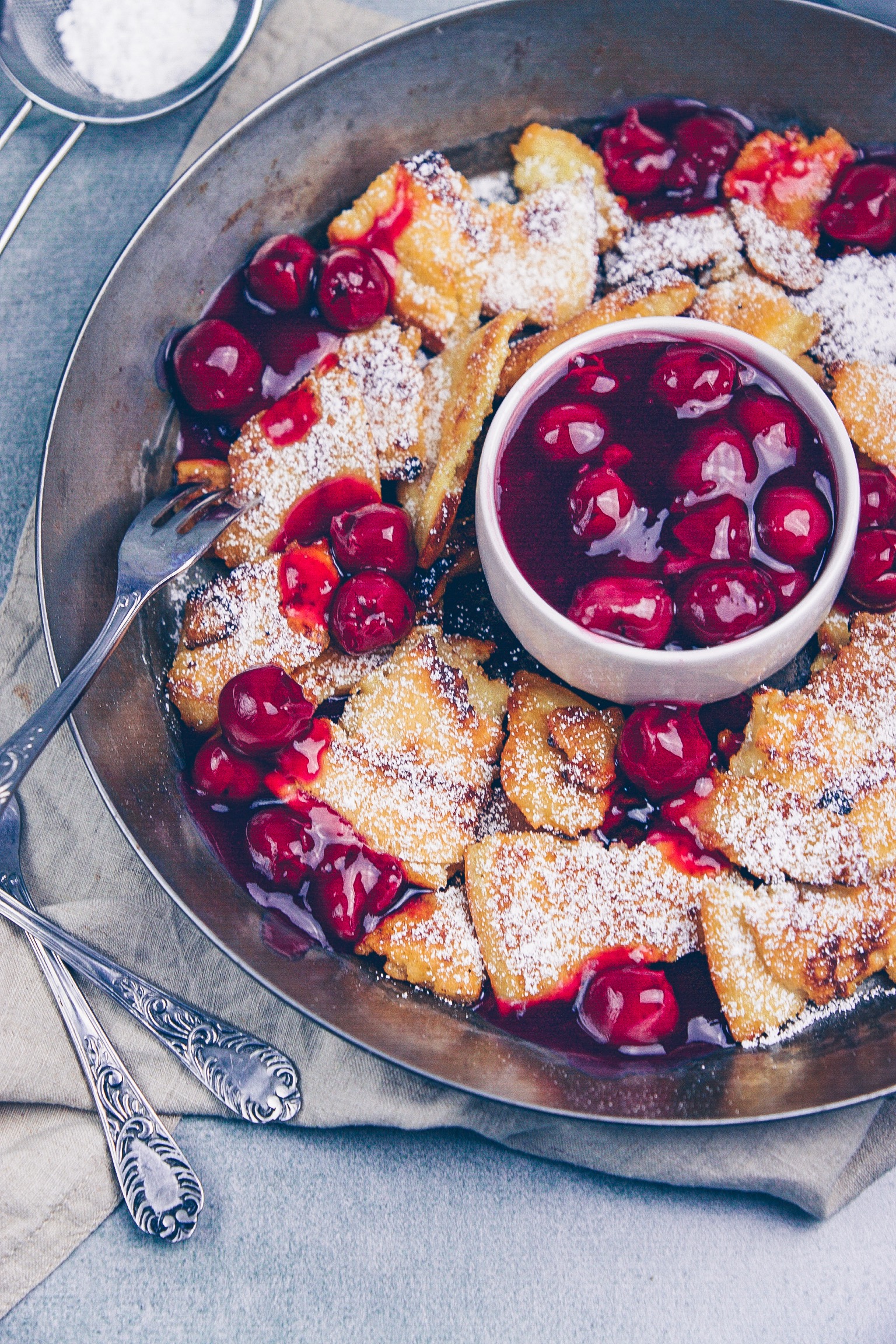 Germknödel mit Blaubeer Füllung