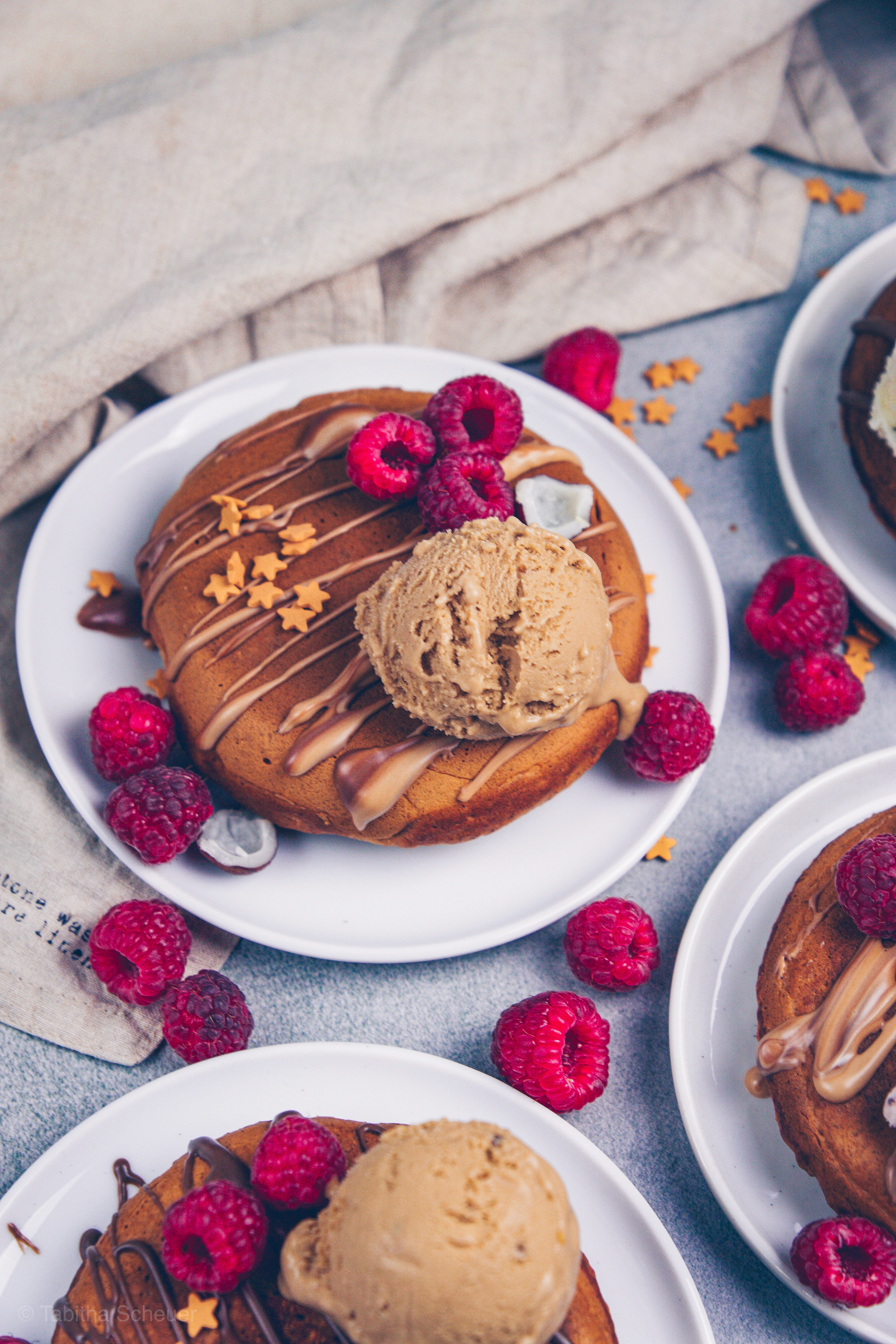 Zimt Pancakes mit Eis